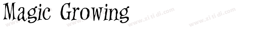 Magic Growing字体转换